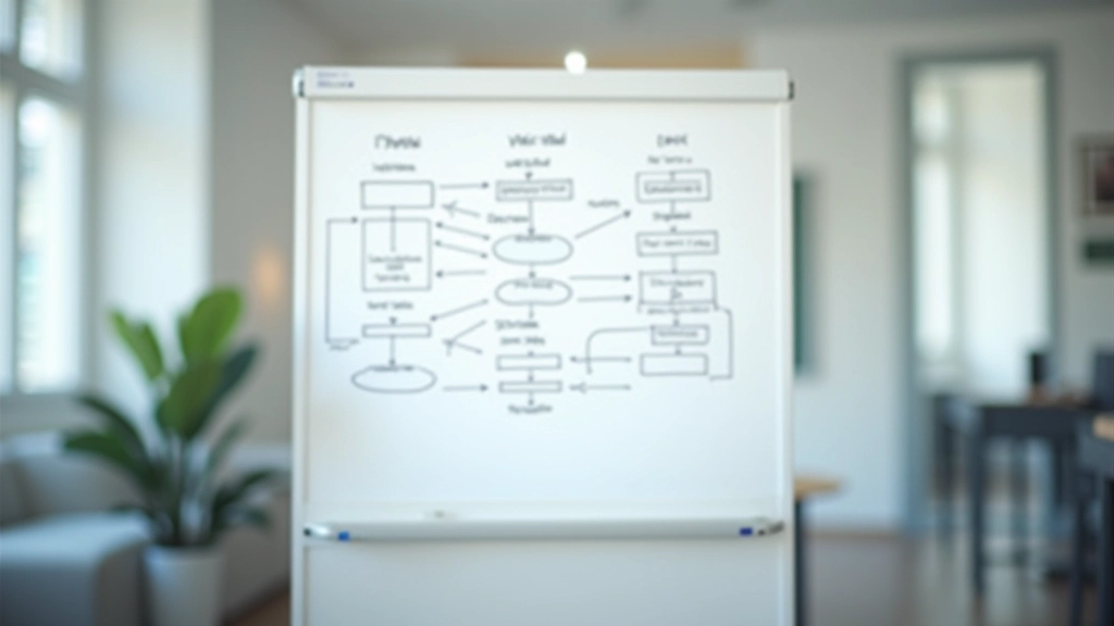 Close-up of process improvement chart with metrics and workflow data
